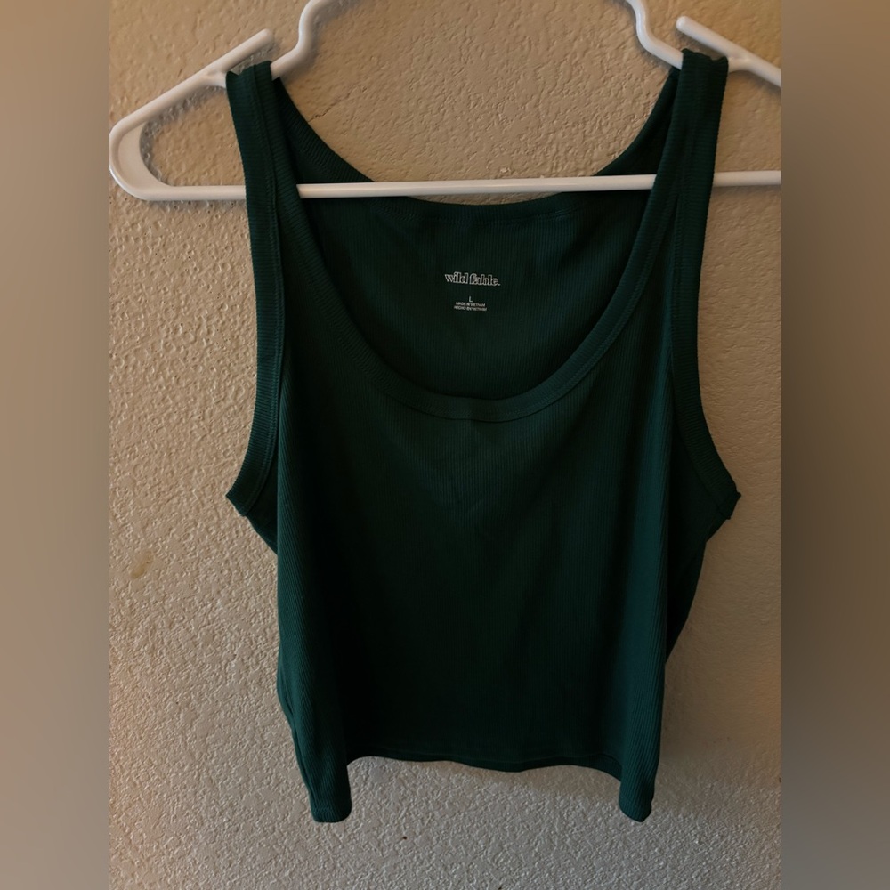 Wild Fable Women's Green Tank Top